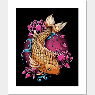 Koi fish art Posters and Art